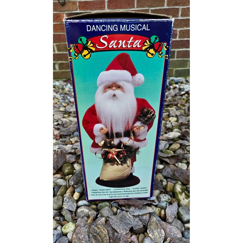 VTG Dancing Musical Santa Claus Jingle Bells Animated‎ Christmas Decor Holiday